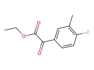 Ethyl 4-fluoro-3-methylbenzoylformate structure
