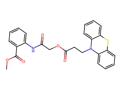 2-[[2-(Methoxycarbonyl)phenyl]amino]-2-oxoethyl 10H-phenothiazine-10-propanoate structure