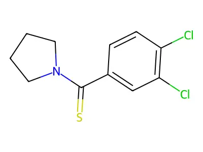 (3,4-Dichlorophenyl)(pyrrolidin-1-yl)methanethione structure