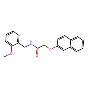 N-(2-methoxybenzyl)-2-(naphthalen-2-yloxy)acetamide structure