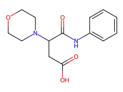 3-(Morpholin-4-yl)-4-oxo-4-(phenylamino)butanoic acid structure