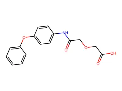 2-[2-Oxo-2-(4-phenoxyanilino)ethoxy]acetic acid structure