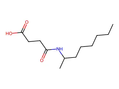 4-(Octan-2-ylamino)-4-oxobutanoic acid structure