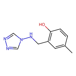 4-Methyl-2-([1,2,4]triazol-4-ylaminomethyl)-phenol structure