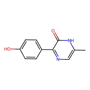 2(1H)-Pyrazinone, 3-(4-hydroxyphenyl)-6-methyl- structure