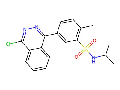 5-(4-chlorophthalazin-1-yl)-2-methyl-N-(propan-2-yl)benzenesulfonamide structure