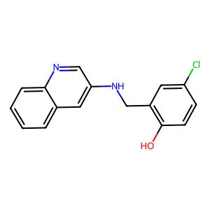 4-Chloro-2-[(quinolin-3-ylamino)methyl]phenol structure
