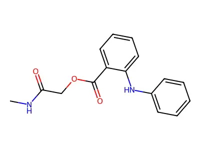 [2-(Methylamino)-2-oxoethyl] 2-anilinobenzoate structure