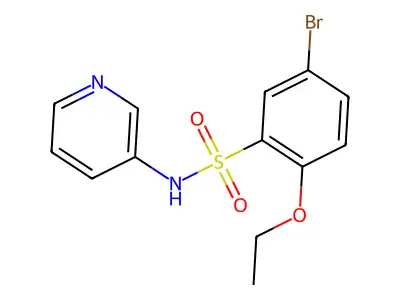 5-bromo-2-ethoxy-N-pyridin-3-ylbenzenesulfonamide structure