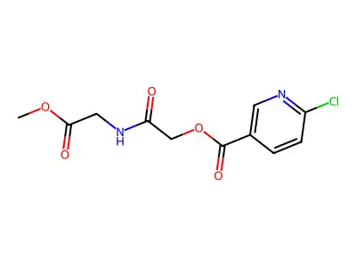Methyl 2-[2-(6-chloropyridine-3-carbonyloxy)acetamido]acetate structure
