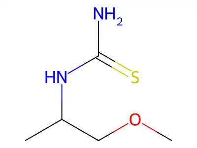 (1-Methoxypropan-2-yl)thiourea structure