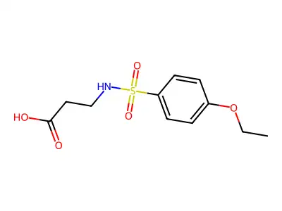 3-(4-Ethoxybenzenesulfonamido)propanoic acid structure