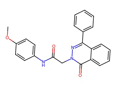 N-(4-methoxyphenyl)-2-(1-oxo-4-phenyl-1,2-dihydrophthalazin-2-yl)acetamide structure