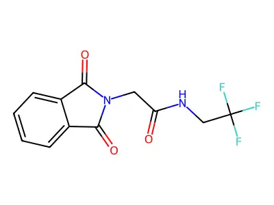 2-(1,3-Dioxoisoindolin-2-yl)-N-(2,2,2-trifluoroethyl)acetamide structure