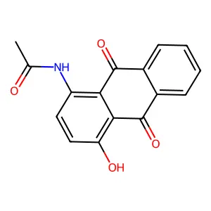 1-Acetamido-4-hydroxyanthraquinone structure