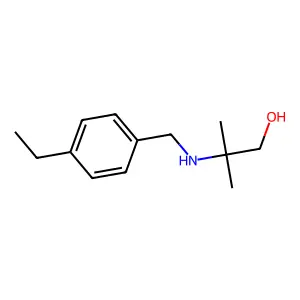 2-[(4-Ethylbenzyl)amino]-2-methylpropan-1-ol structure