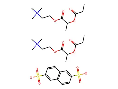 ethanaminium,2-(2-n,n,n-trimethyl-,2,6-naphthalenedisulfonate structure