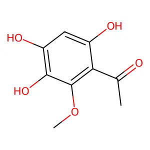 Ethanone, 1-(3,4,6-trihydroxy-2-methoxyphenyl)- structure