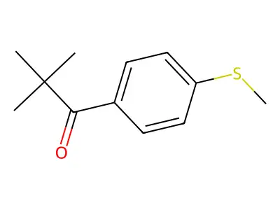 2,2-Dimethyl-1-(4-methylsulfanylphenyl)propan-1-one structure