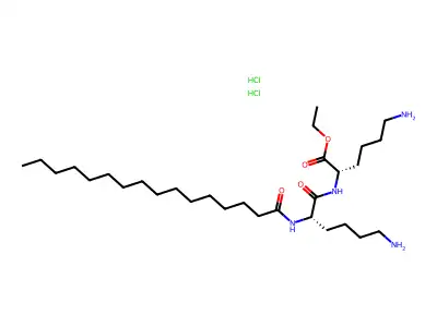N(alpha)-Palmitoyl-lysyllysine ethyl ester structure