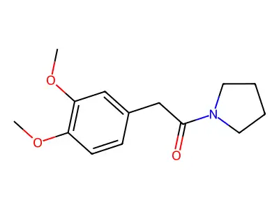 2-(3,4-Dimethoxyphenyl)-1-(1-pyrrolidinyl)ethanone structure