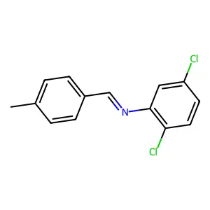 2,5-Dichloro-N-(4-methylbenzylidene)aniline structure
