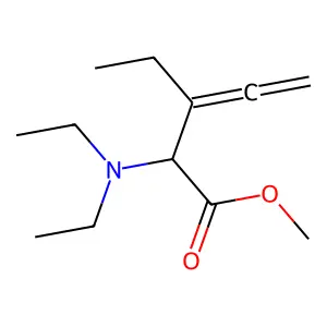 3,4-Pentadienoic acid, 2-(diethylamino)-3-ethyl-, methyl ester structure