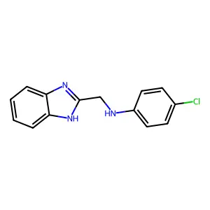 N-(1H-benzimidazol-2-ylmethyl)-4-chloroaniline structure