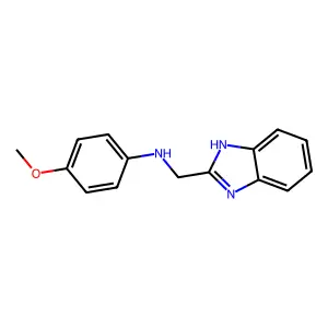 N-(1H-Benzoimidazol-2-ylmethyl)-4-methoxy-aniline structure