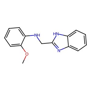 N-(1H-benzimidazol-2-ylmethyl)-2-methoxyaniline structure