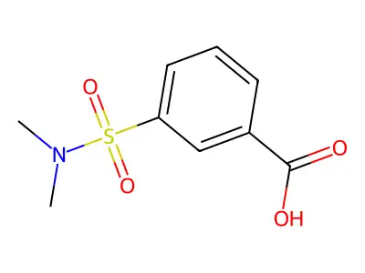 3-(N,N-dimethylsulfamoyl)benzoic acid structure