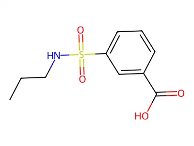3-Propylsulfamoyl-benzoic acid structure