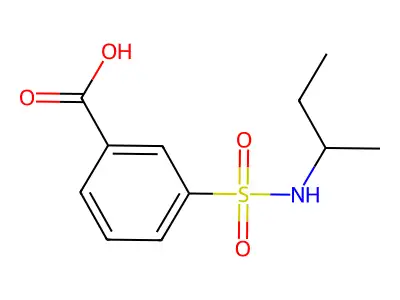 3-[(Sec-butylamino)sulfonyl]benzoic acid structure