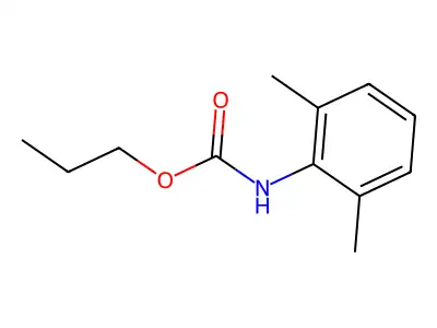 (2,6-Dimethyl-phenyl)-carbamic acid propyl ester structure