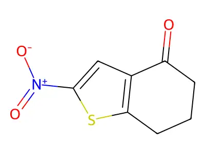 2-nitro-6,7-dihydrobenzo[b]thiophen-4(5H)-one structure