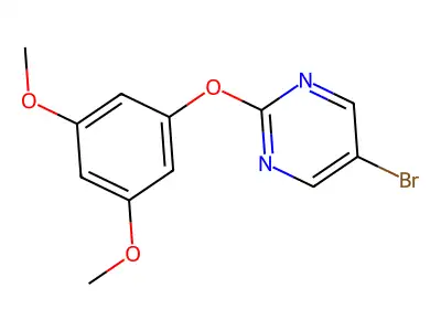 5-Bromo-2-(3,5-dimethoxyphenoxy)pyrimidine structure