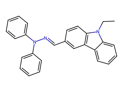 N-Ethylcarbazole-3-carbaldehyde diphenylhydrazone structure