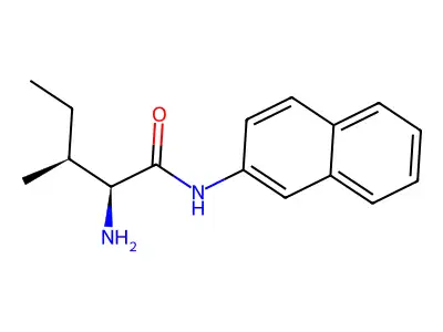 L-Isoleucine b-naphthylamide structure