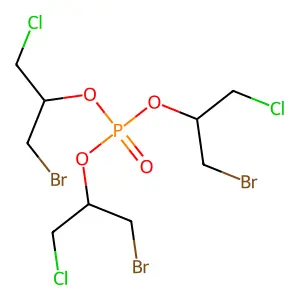 三[2-溴-1-(氯甲基)乙基]磷酸酯 structure