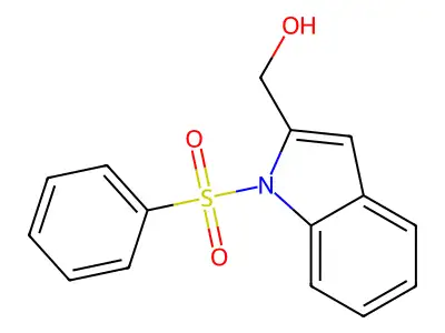 [1-(Phenylsulfonyl)-1H-indol-2-yl]methanol structure