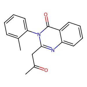 4(3H)-Quinazolinone, 3-(2-methylphenyl)-2-(2-oxopropyl)- structure