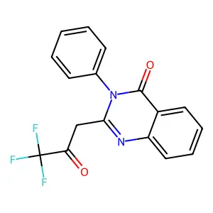 4(3H)-Quinazolinone, 3-phenyl-2-(3,3,3-trifluoro-2-oxopropyl)- structure
