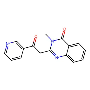 4(3H)-Quinazolinone, 3-methyl-2-(2-oxo-2-(3-pyridinyl)ethyl)- structure