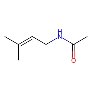N-(3-Methyl-2-butenyl)acetamide structure