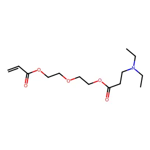 beta-Alanine, N,N-diethyl-, 2-(2-((1-oxo-2-propen-1-yl)oxy)ethoxy)ethyl ester structure