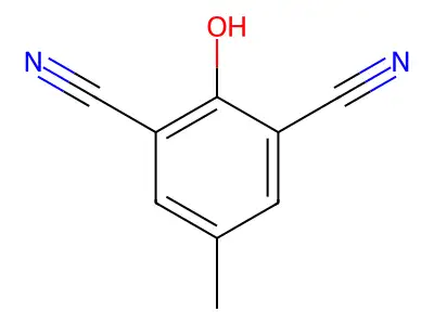 2-Hydroxy-5-methylbenzene-1,3-dicarbonitrile structure