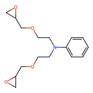 Aniline, N,N-bis(2-(2,3-epoxypropoxy)ethyl)- structure
