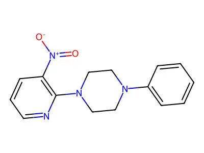 1-(3-Nitropyridin-2-yl)-4-phenylpiperazine structure