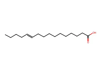 11-十六碳烯酸 structure