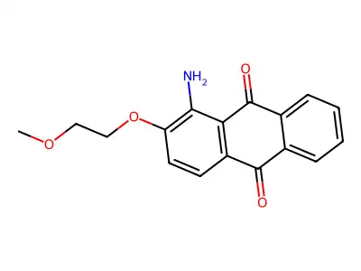 (4aR,9aR)-5-amino-6-(2-methoxyethoxy)-4a,9a-dihydroanthracene-9,10-dione structure